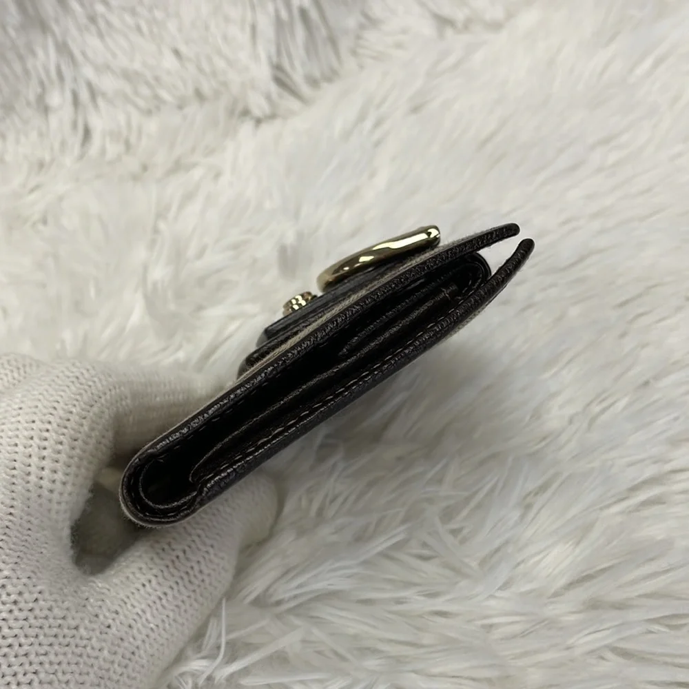 GUCCI BIFOLD MONOGRAM WEBLINE GG WALLET VGC - Picture 5 of 14